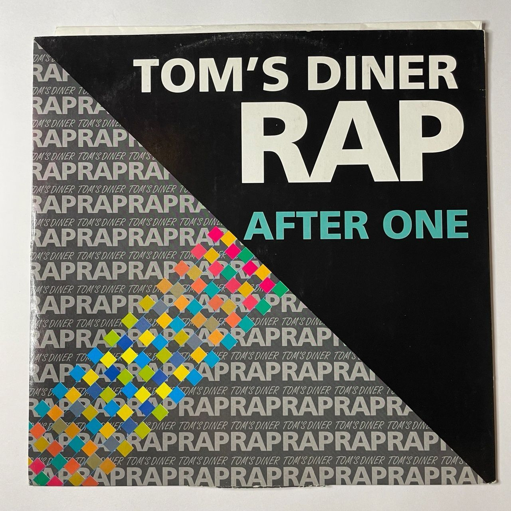 Винтажная виниловая пластинка LP After One Tom's Diner Rap (Germany 1990) Maxi Single 45 RPM