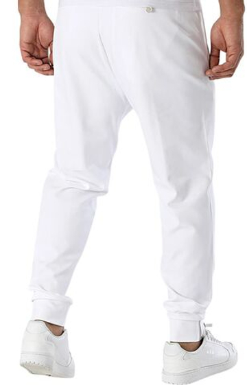 Мужские теннисные штаны BOSS Hadiko MB Regular-Fit In Stretch Gabardine - белый