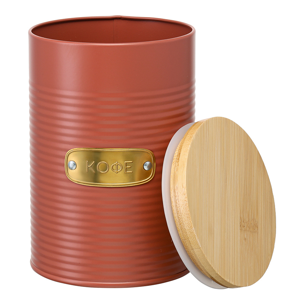 Банка для хранения кофе irmel, 1,3 л, терракота