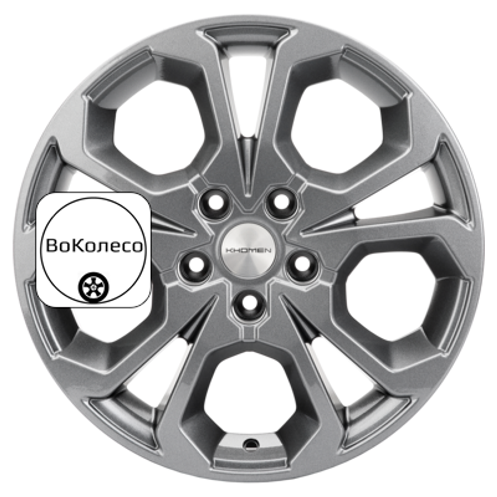 6,5x17/5x114,3 ET50 D66,1 KHW1711 (Arkana/Kaptur) Gray Khomen Wheels