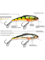 Воблер Шэд ТАНЦОР 100mm, вес - 18,0g,