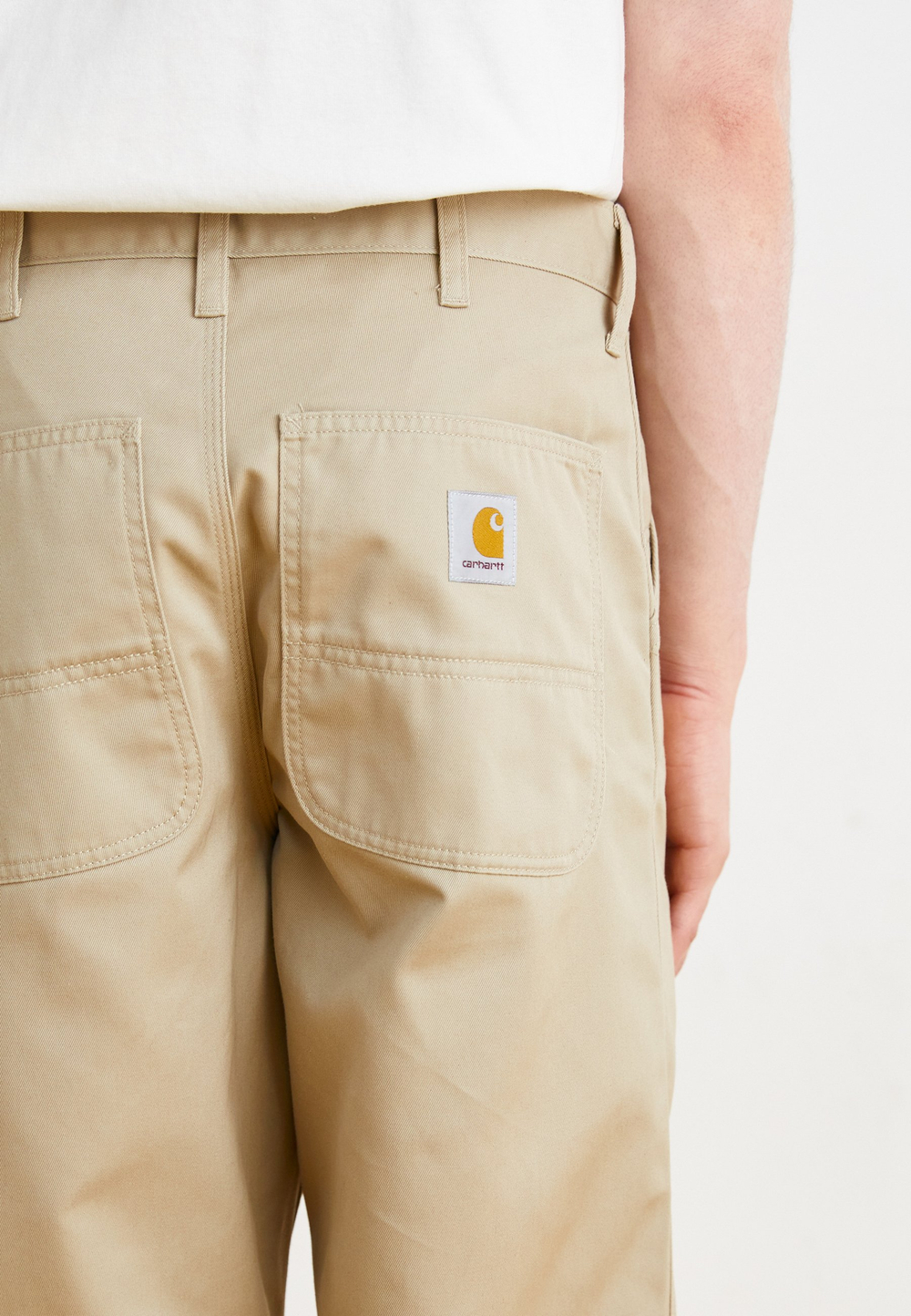 Carhartt WIP DENISON - Тканевые брюки - стена промыта/молоко