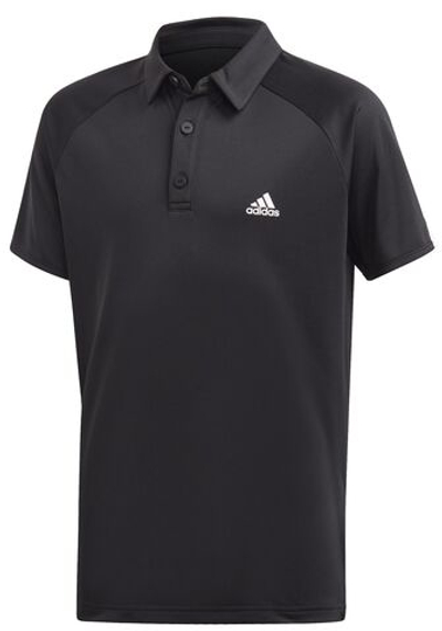 Футболка для мальчика теннисная Adidas B Club Polo - black/white/black