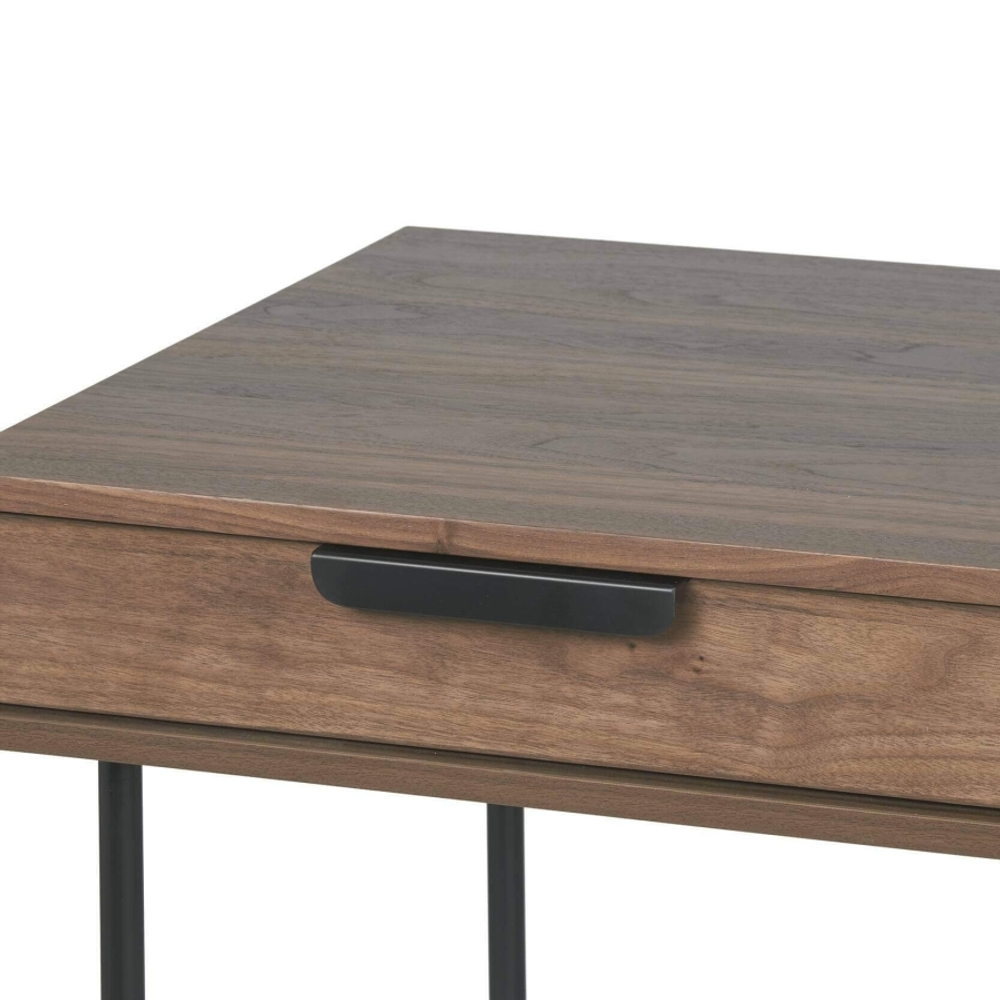 Письменный стол Mesa 100х55 орех, черный