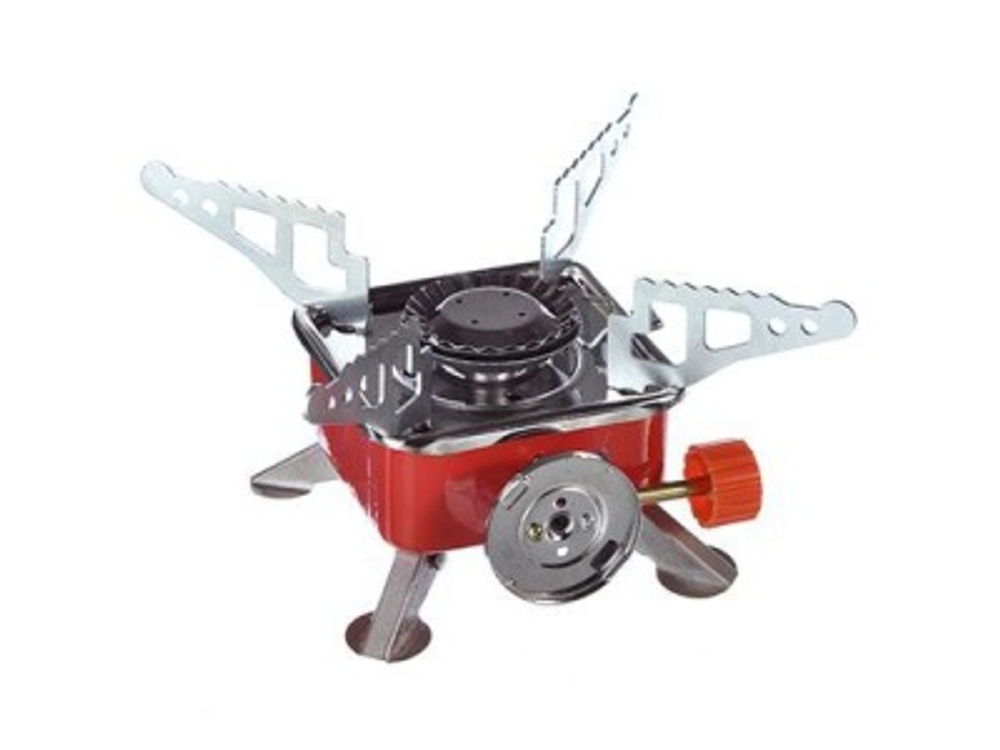 Газовая плита портативная к баллонам с цанговым захватом 12*12*10см (24шт/уп)