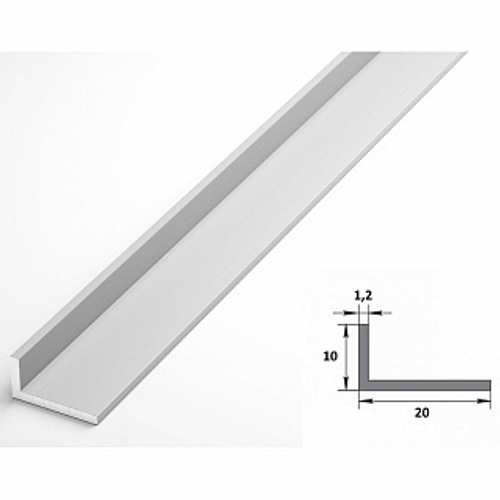 Профиль уголок 40*20*2 мм 2 м ЛУКА