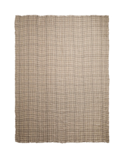 Zara Home плед из льна, зелёный, 140x190 см