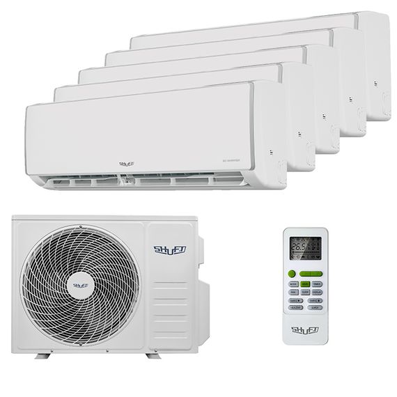Мультисплит система на 5 комнат Shuft SFMS/I-09 HB FMI/N8/In/white x 5 / SFMO/I-42 FMI-5/N8/Out