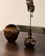 Ваза Olivet из коричневого стекла 30 см