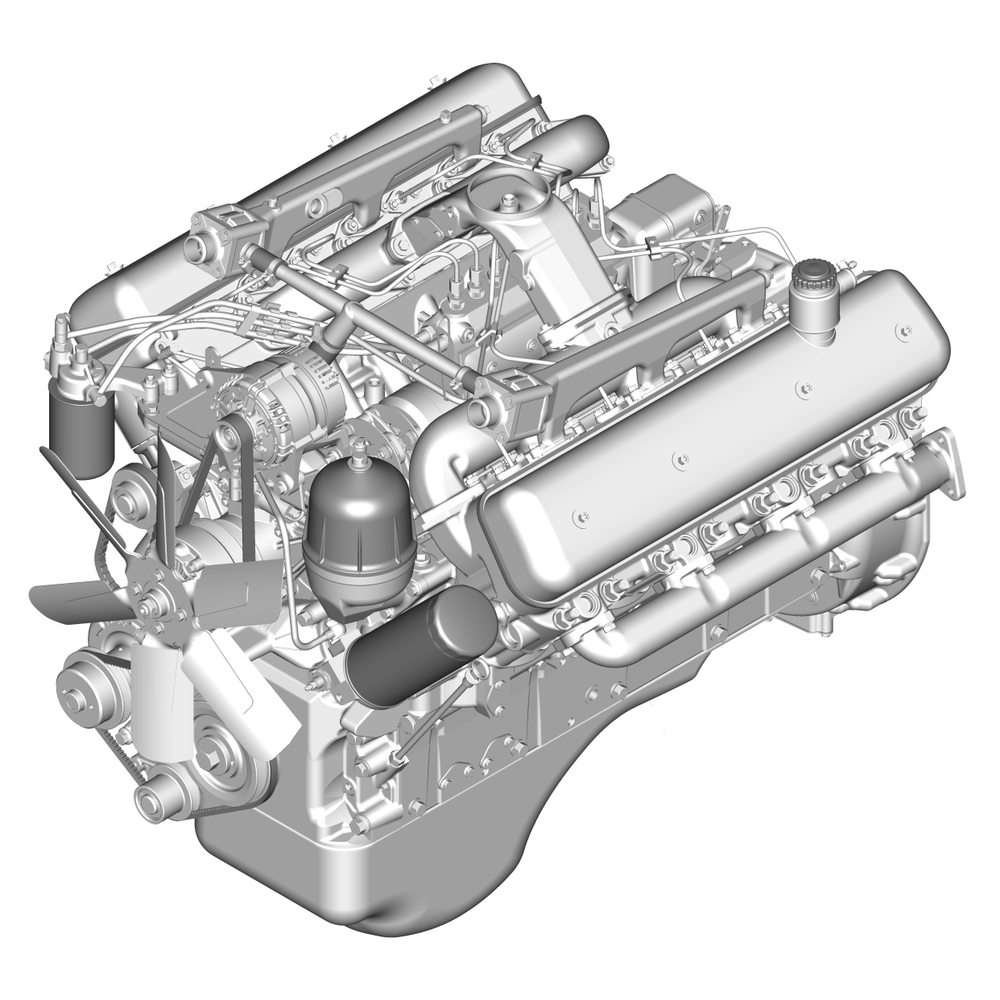 238М2-1000186-32 Двигатель Б\КП и СЦ.32 компл.