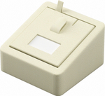 Подставка для кольца/кубик наклонный/выним.вкладыш/язычок/прорезь/окошко/петелька/Н-30 мм.