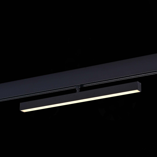 ST802.436.12 Магнитный трековый светильник Черный LED 1*12W 3000K 700Lm Ra&gt;90 120° IP20 L405xW22,5xH92 48VV