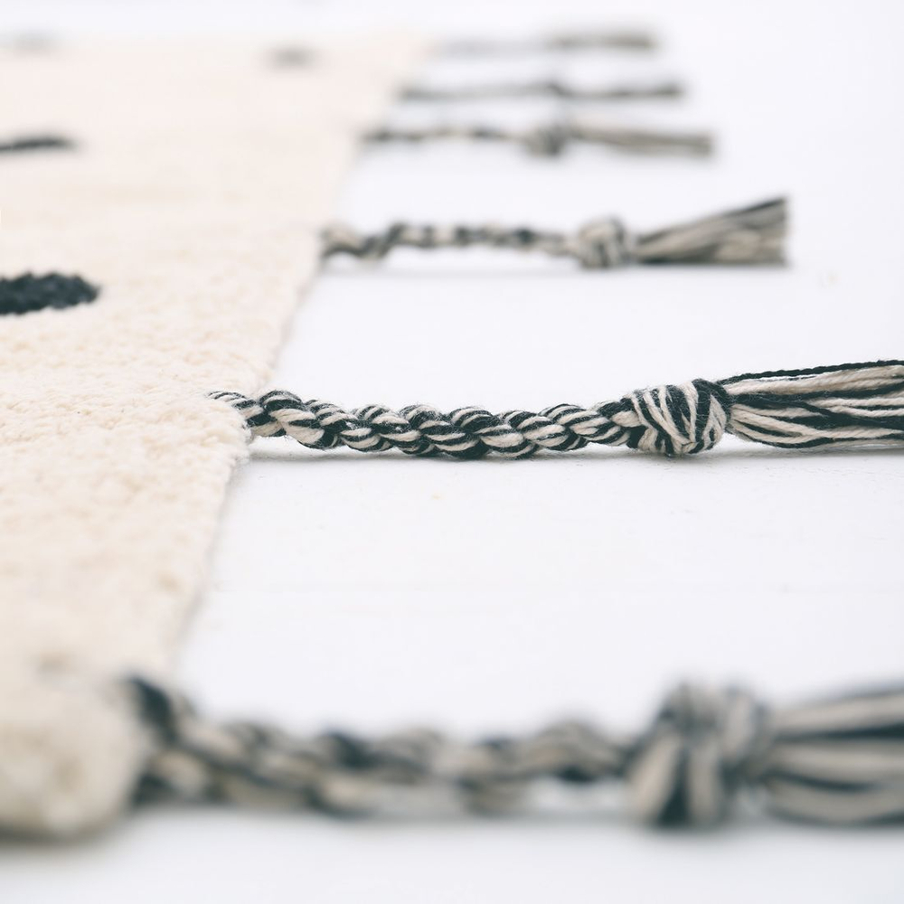 Стираемый коврик Nattiot Nümi Black (100 x 150 см), хлопок, бежевый