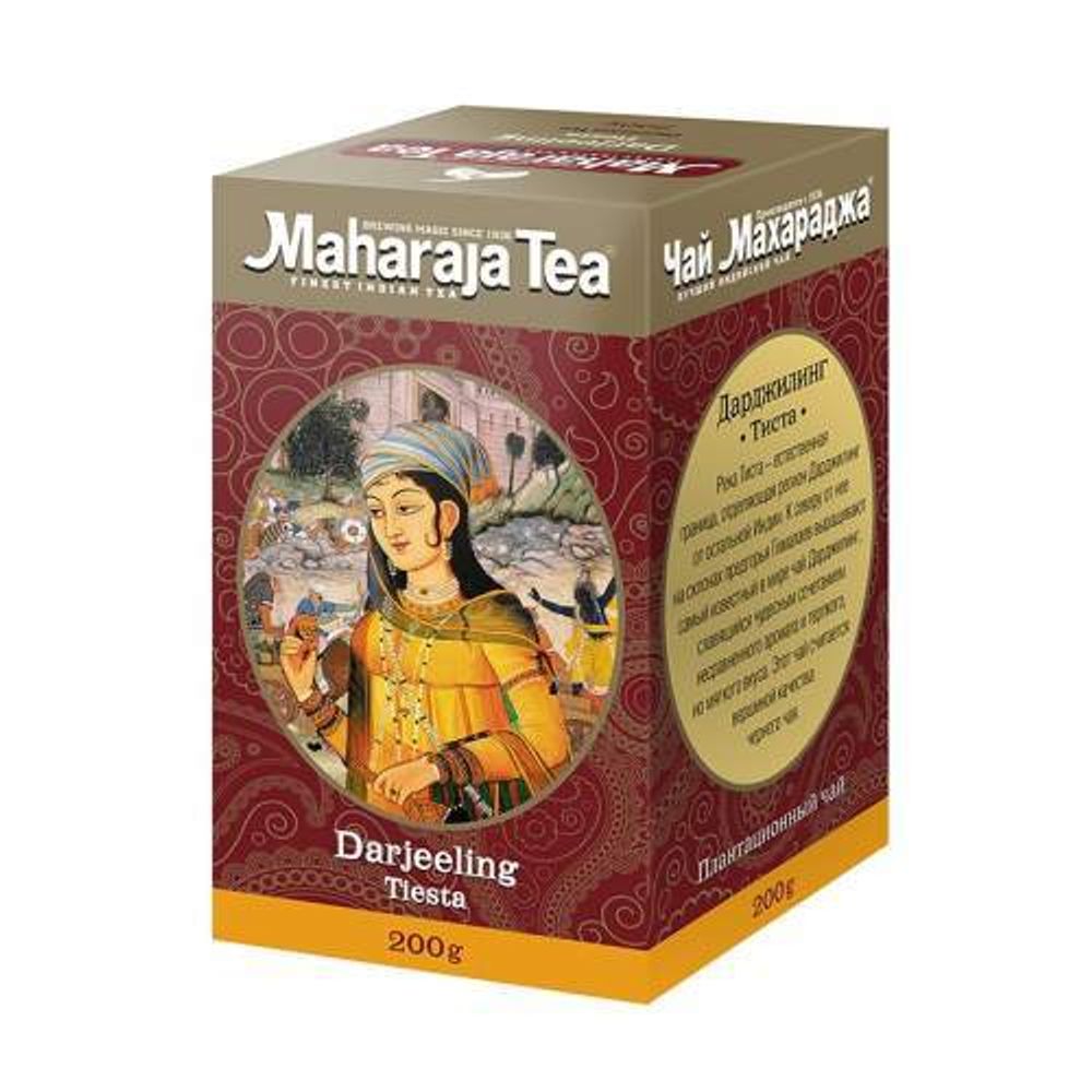 Чай Maharaja Tea индийский черный байховый Дарджилинг Тиста Darjeeling Tiesta 100 г