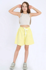 Шорты для девочек "Аризона-3" р.110, Светло-жёлтый (Ивашка)