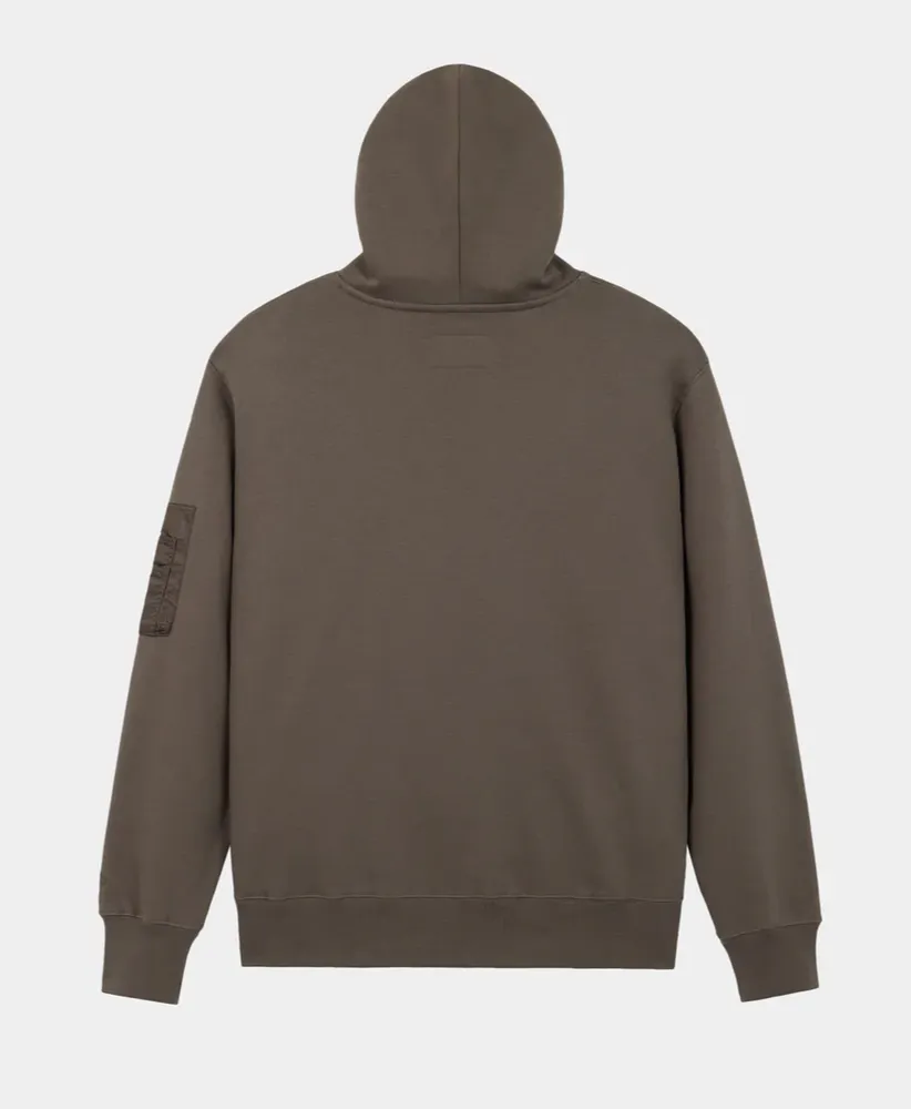 Толстовка Alpha Industries Utility Pocket Hoodie Espresso (Темно-коричневый) Толстовка Alpha Industries Utility Pocket Hoodie Espresso (Темно-коричневый)