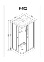 Душевая кабина AvaCan K402S с электрикой