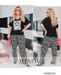 Костюм 1551-черный Minova