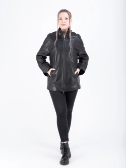 Куртка женская кожаная большие размеры