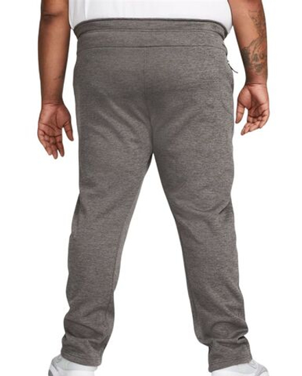 Теннисные брюки Nike Therma-FIT Open Hem Fitness - dark grey/white