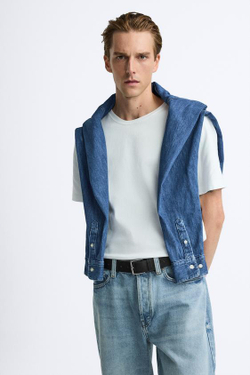 ZARA БАЗОВЫЙ КОЖАНЫЙ РЕМЕНЬ, ЧЕРНЫЙ