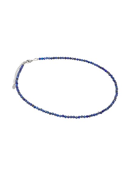 Фото чокер из лазурита 2165/3_лазурит на белом фоне сбоку