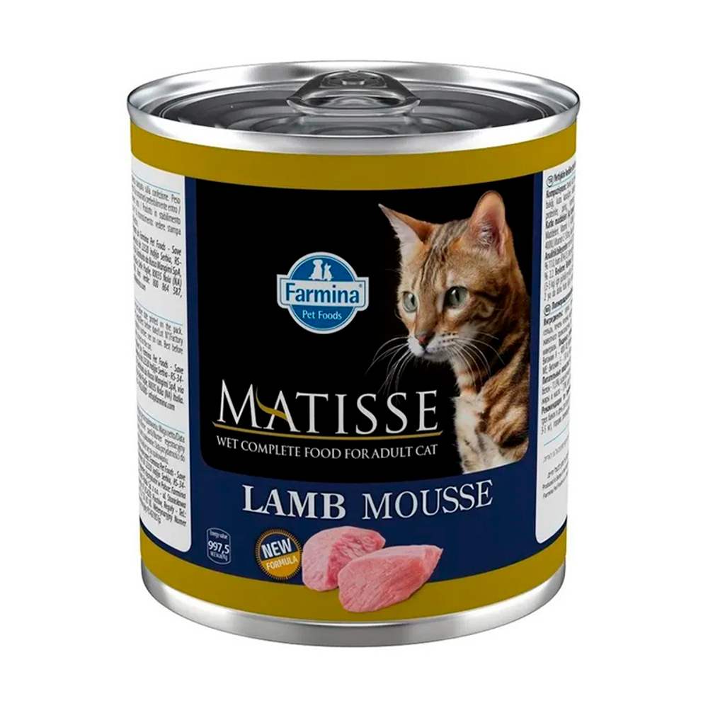 Мусс Farmina MATISSE CAT MOUSSE LAMB с ягнёнком для кошек 300 г (Матисс) 05.26