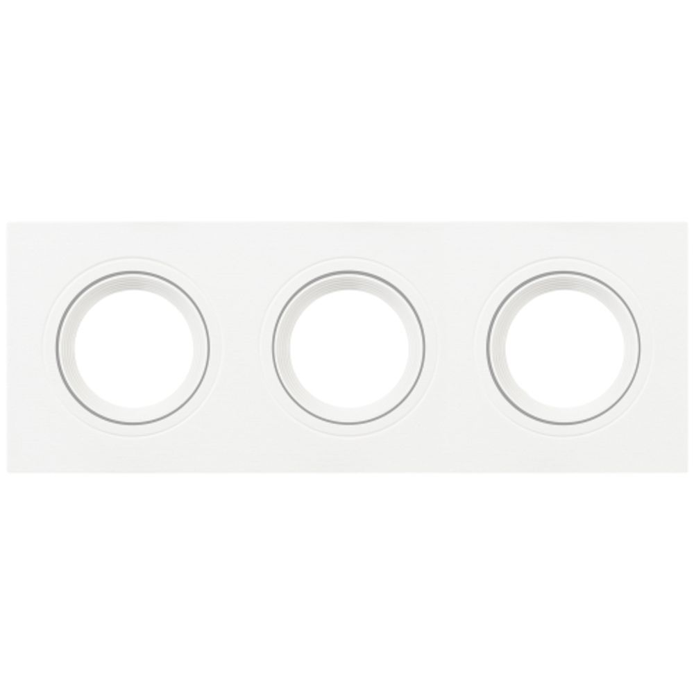 Встраиваемый светильник декоративный ЭРА KL92-3 WH MR16/GU5.3 белый, пластиковый