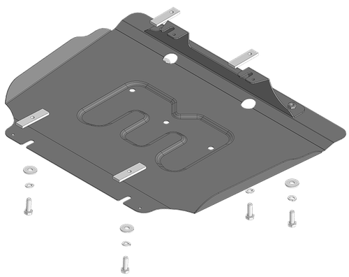 Защита стальная 2 мм Д: ПДф JAC T6; T8, Sollers ST6 MOTODOR.78309