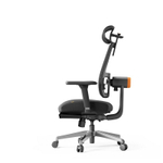 Эргономичное компьютерное кресло FoxGear NETZ модель M, черный (FG-NETZ-M-BK)