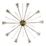 SL1400.303.10 Люстра подвесная ST-Luce Латунь/Латунь, Прозрачный E14 10*40W ИЛЛЮМИА