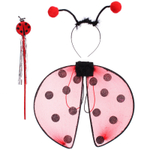 Набор карнавальный «Божья коровка» (ободок, палочка,крылья), Красный