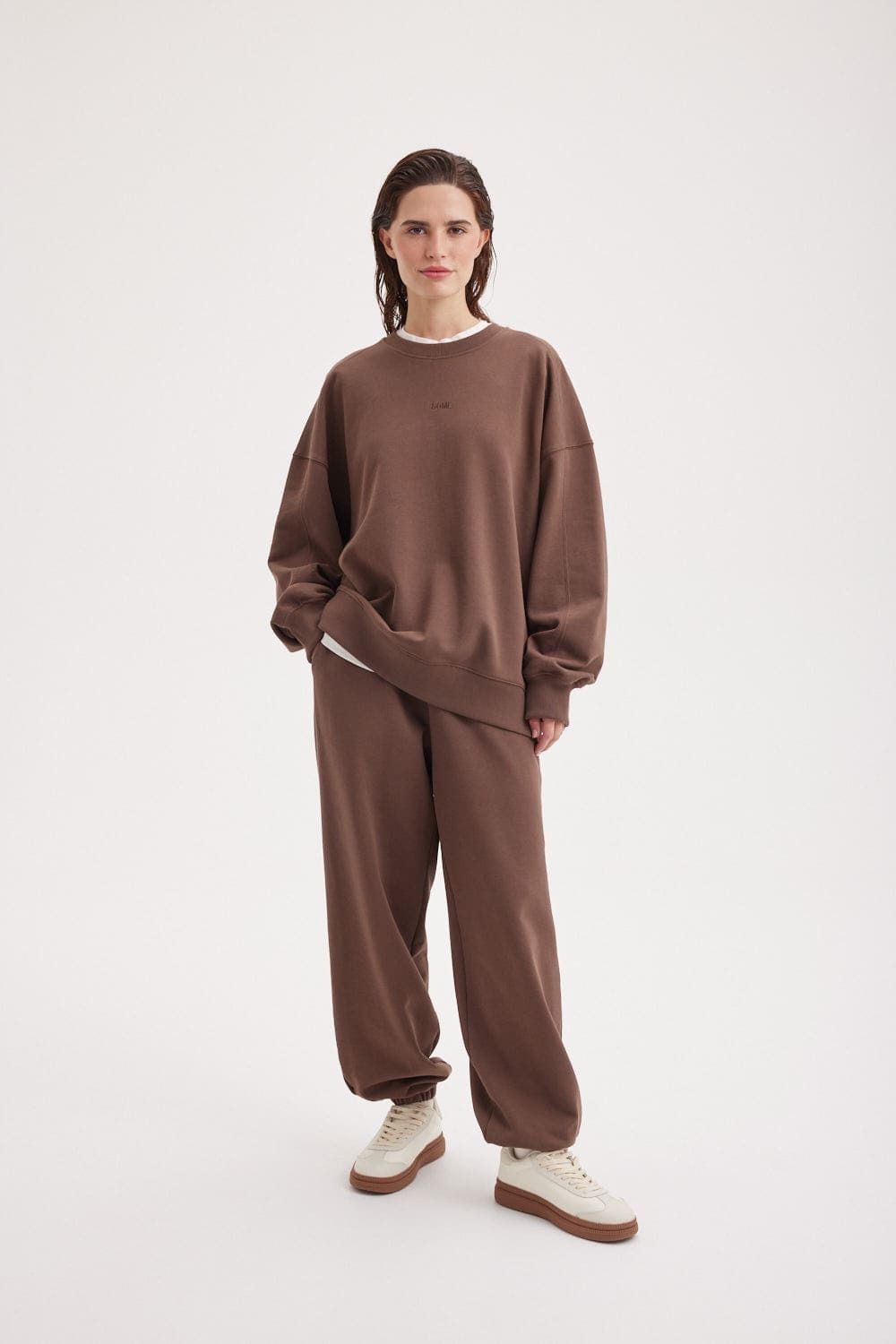 Свитшот из 100% хлопка "Шоколад" женский