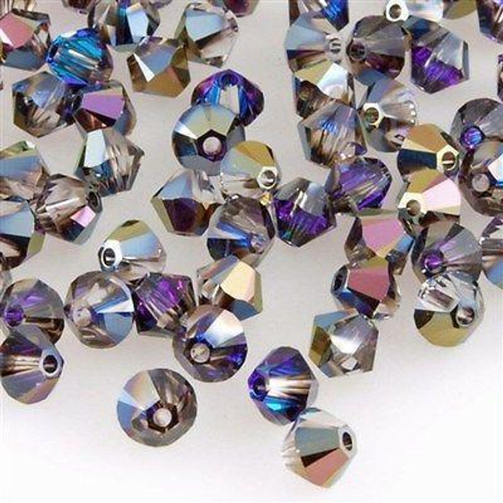 evoli 5328 Bicone Beads - Heliotrope