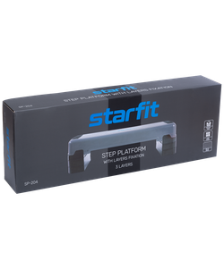 Степ-платформа фиксирующаяся SP-204 90х32х25 см, 3-уровневая