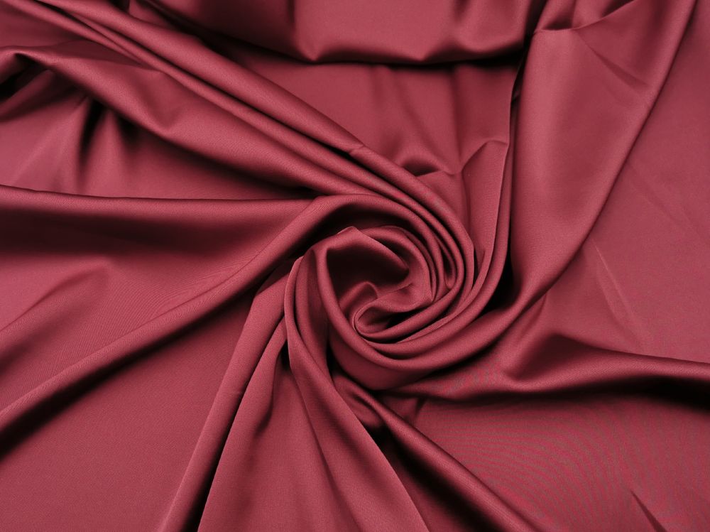 УЦЕНКА! Атлас-стрейч, эластичный, бельевой, бордо 50 х 120 см(0.5м)