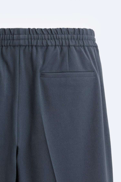 ZARA БРЮКИ-ДЖОГГЕРЫ КОМФОРТНОЙ ПОСАДКИ, СИНИЙ