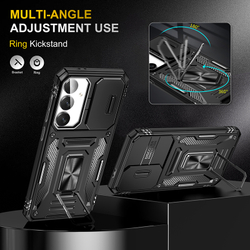 Чехол Safe Case с кольцом и защитой камеры для Samsung Galaxy S25 FE