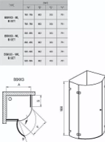Душевой уголок Ravak Brilliant BSKK3 80x80