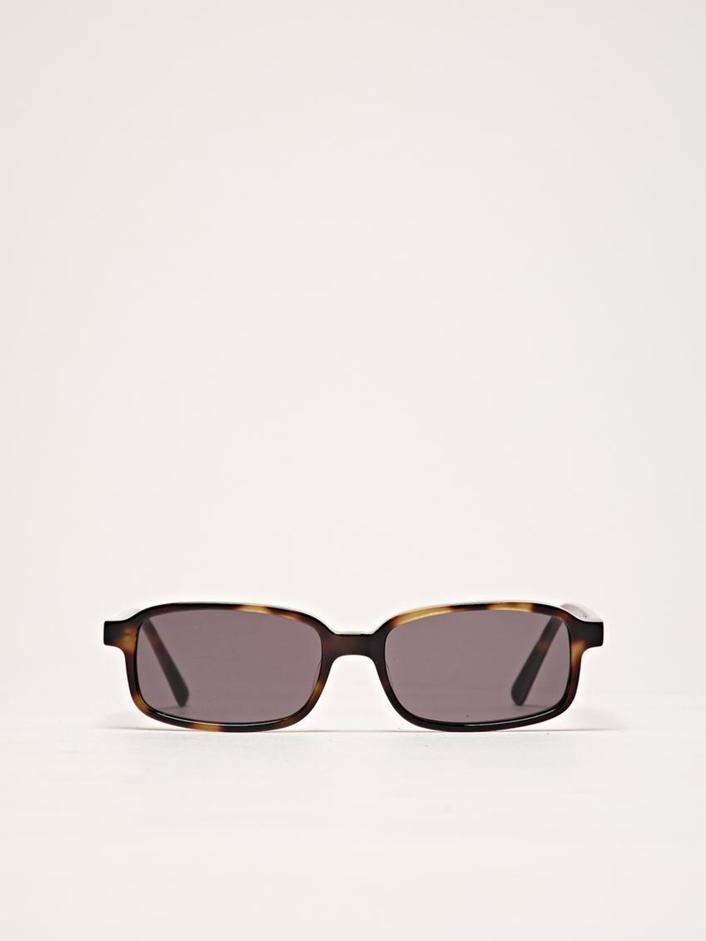 Massimo Dutti Маленькие солнцезащитные очки прямоугольной формы, коричневый