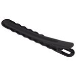 Заколки для волос НАБОР 2 шт., 8 см, зажим, soft touch, чёрный, MONTE VITA, 457087