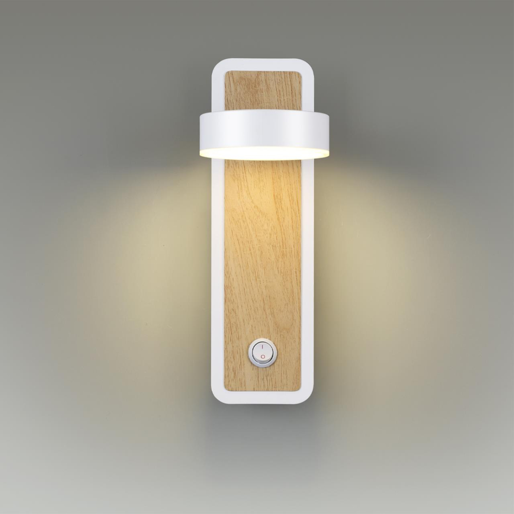 5630/5WL LEDIO LN23 000 белый, под дерево Бра LED 5W 3000K 220V LELAND
