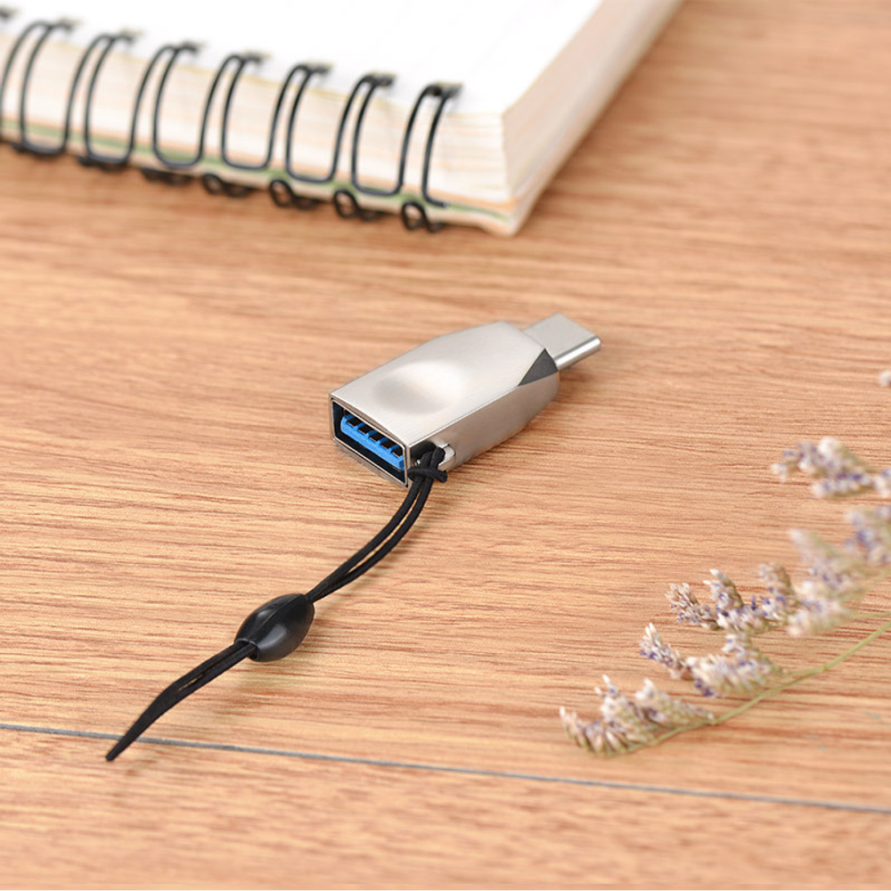 Переходник OTG HOCO UA9 с USB 3.0 на Type-C USB