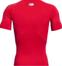 Мужская теннисная футболка Under Armour Men's HeatGear Armour Short Sleeve - красный