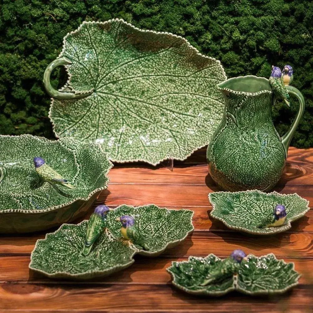 Менажница двухсекционная Bordallo Pinheiro Cineraria Blue Bird (22 см)