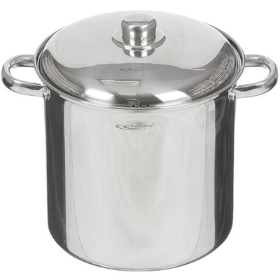 Кастрюля нерж, 11 л, с крыш, Катунь, Гретта, KT04-D-110, индукц