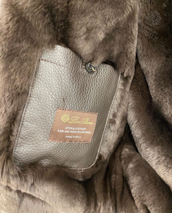 Бомбер Loro Piana с мехом со вставками кожи крокодила