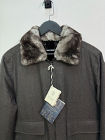 Кашемировая куртка Brunello Cucinelli с мехом