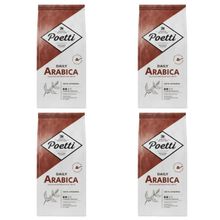 Кофе молотый Poetti Daily Arabica 250 г, 4 шт