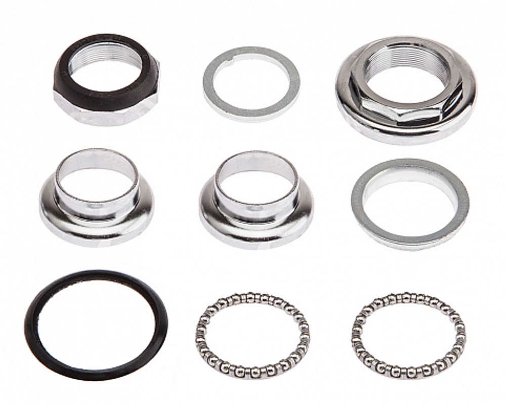Детали рулевой колонки 1-1/8" резьбовая FP-H803 FEIMIN стальная хромированная